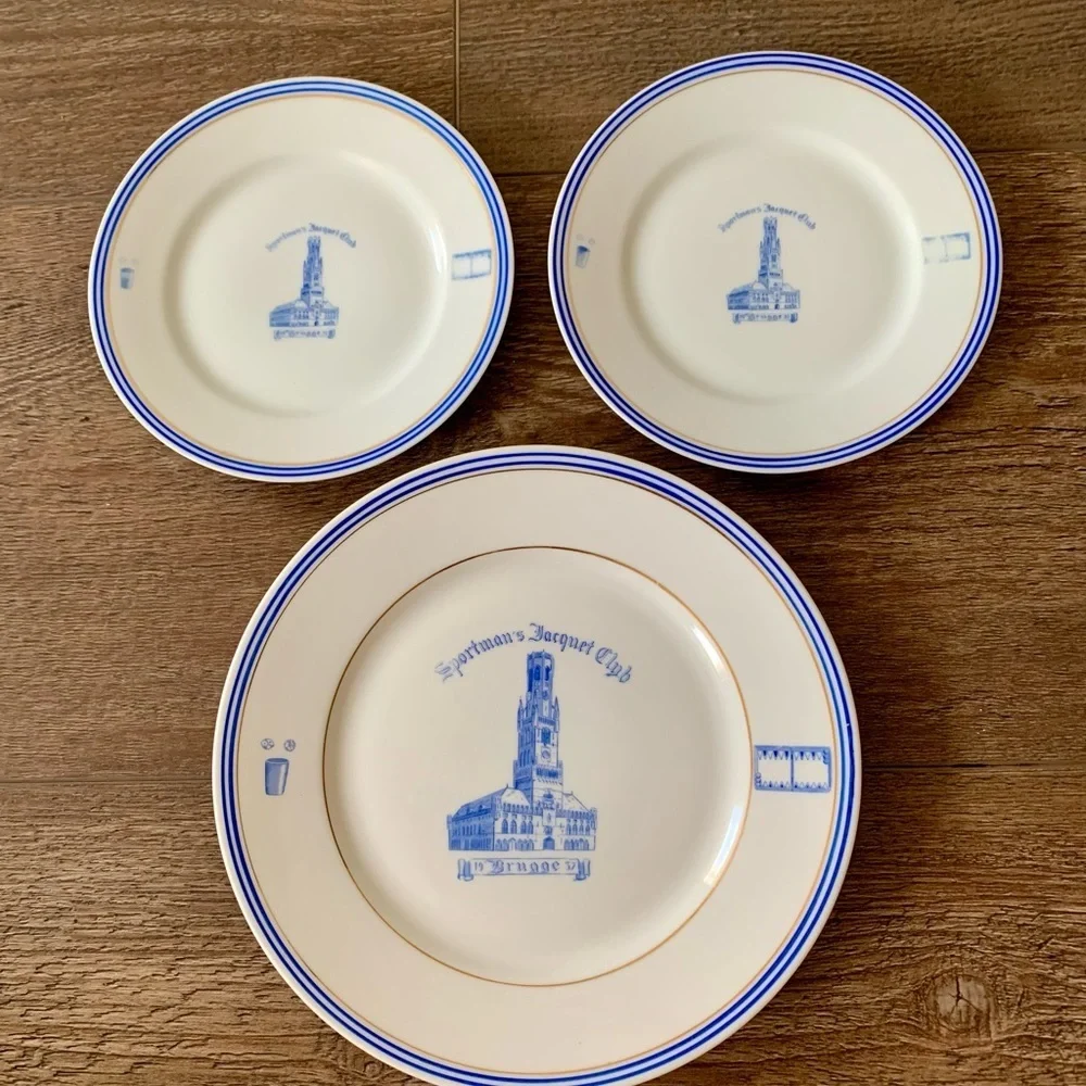 Porcelain Cerabel Plates 3 Belgium 1960s